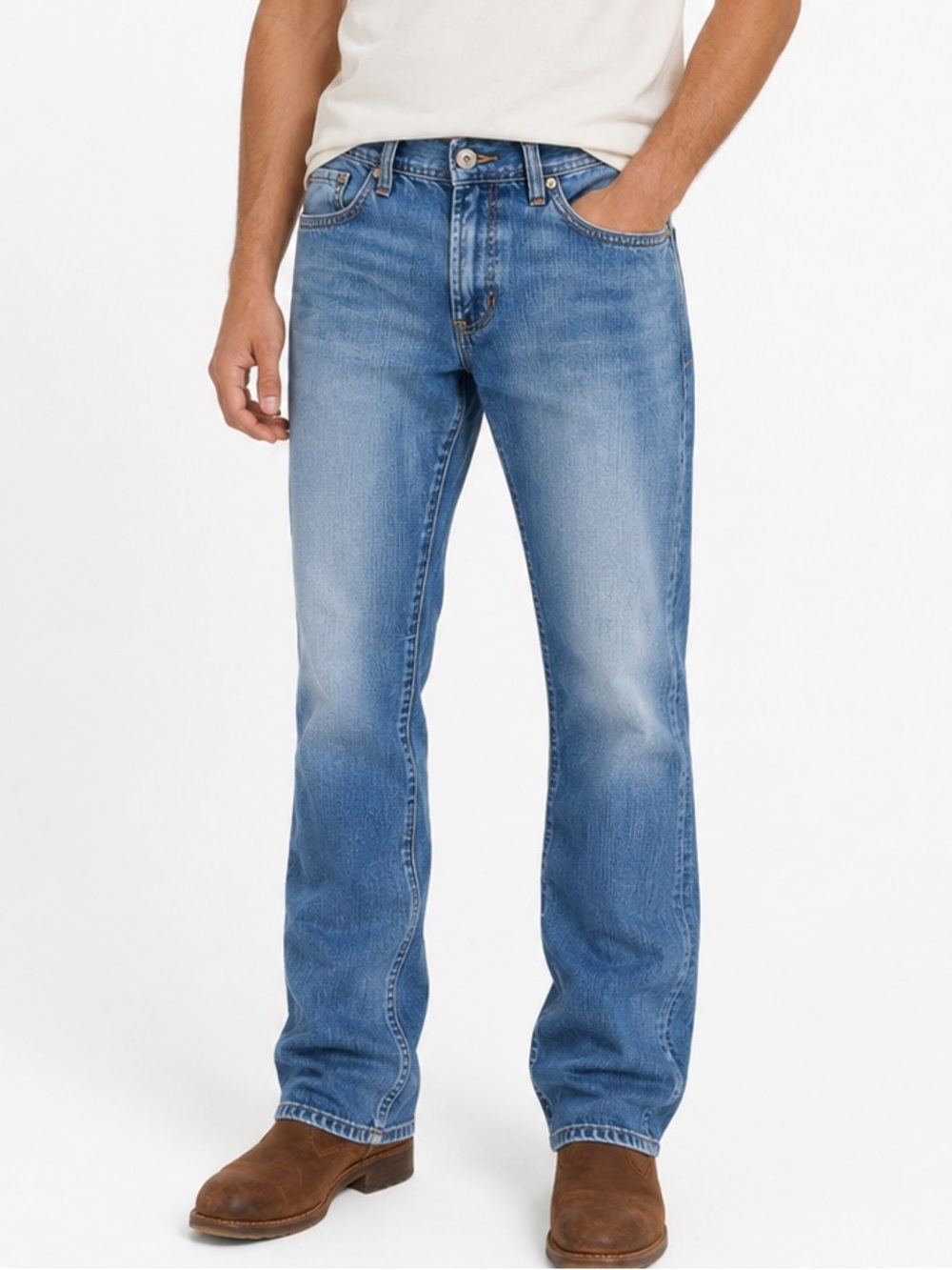 Buffalo David Bitton Men’s Jeans Size 32 Medium Wash Straight Leg Denim